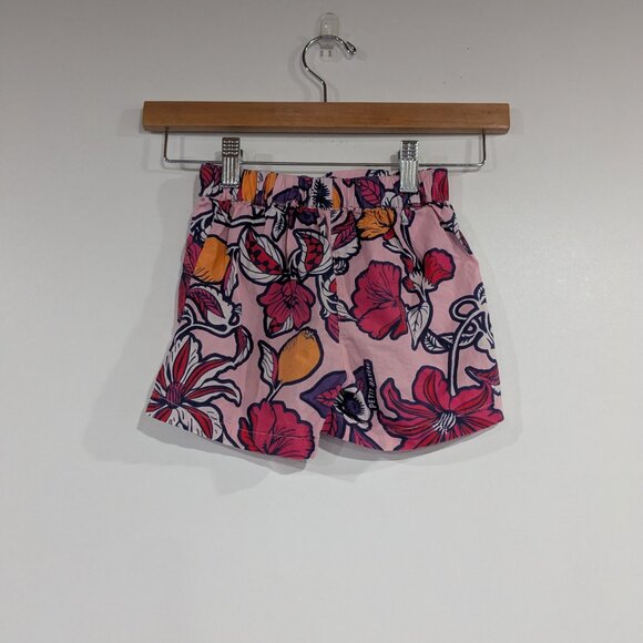 Petit Bateau Patterned Cotton Shorts Pink Purple Orange Size 5 - Picture 2 of 3
